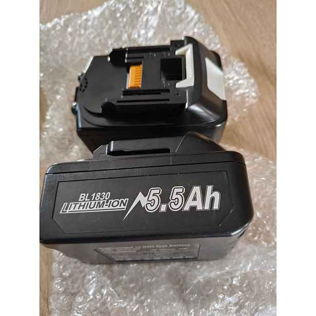 Vyměnitelná baterie pro Makita bl1830 18V 5500 mAh 2ks náhrada