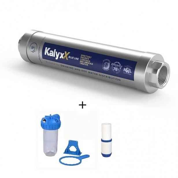 Změkčovač vody KalyxX IPS BlueLine 3/4" + domácí filtr včetně vložky IPSKXBG34HF341010M