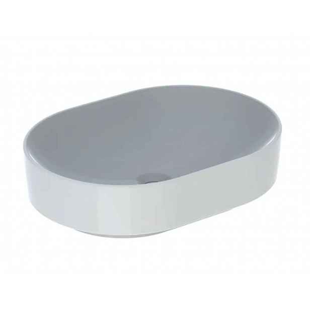Geberit VariForm - Umyvadlo na desku 55x40 cm, bez přepadu, bez otvoru pro baterii, bílá 500.774.01.2