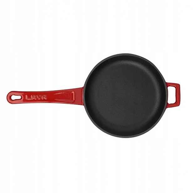 Litinová pánev 20cm červená