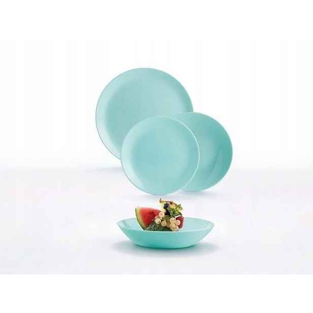 Luminarc Jídelní souprava Diwali Light Turquoise, 18 ks