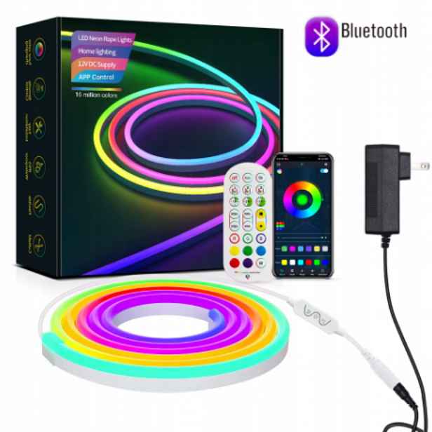 Rgb Led Pásek 5 M Vnitřní I Venkovní Voděodolný IP67 Aplikace Dálkový Ovladač