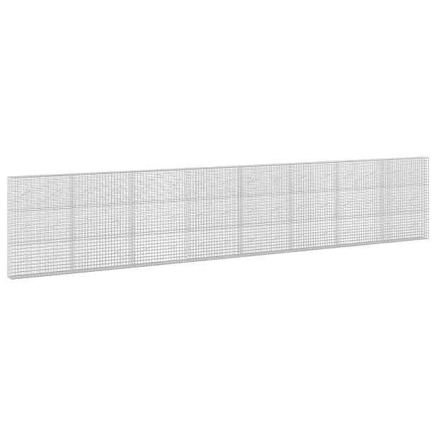 vidaXL Gabion s drátem 3,5 mm a síťkou 5x5 cm 800x20x150 cm