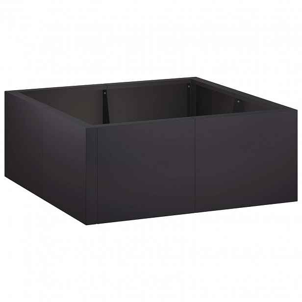 vidaXL Opěrná zeď 4 ks 100 x 100 x 30 cm Ocel Černá