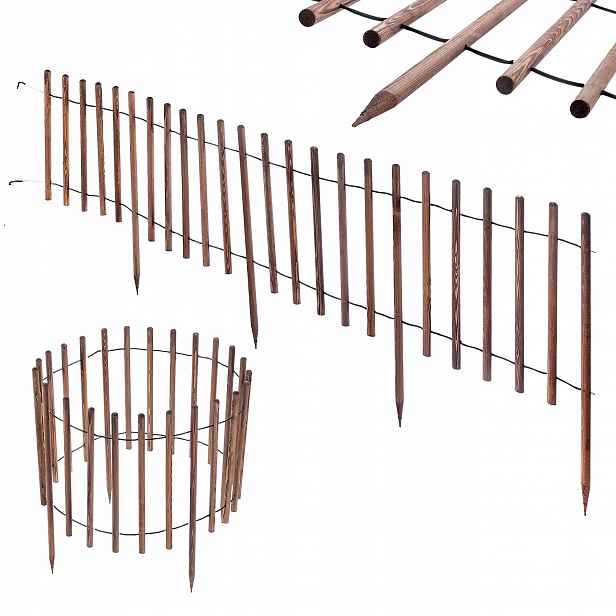 Zahradní Palisáda Plot Obrubník Border 2,3 m