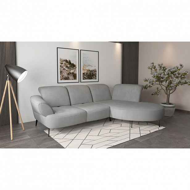 Sit & More ROHOVÁ SEDAČKA, textil, šedá