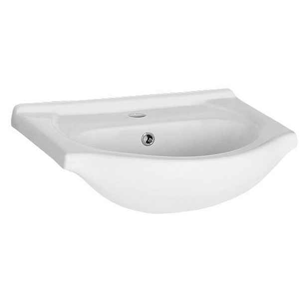 Aqualine SIMPLEX ECO keramické umyvadlo, nábytkové, 55x44cm, bílá