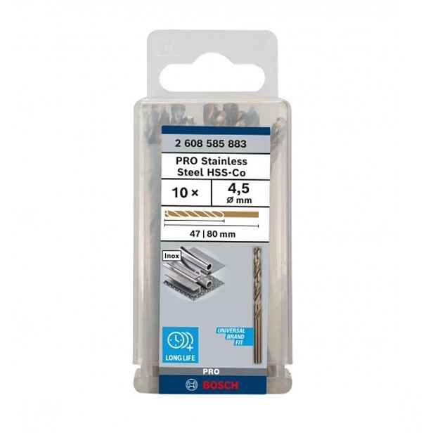 Bosch - Sada vrtáků do kovu, 4,5x80 mm, 10 ks 2608585883