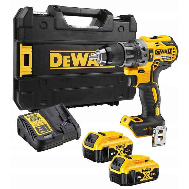 DeWALT Aku Šroubovák 18V 2x5Ah Xr Bl 70Nm 2-rychlostní DCD796P2-QW Kufr