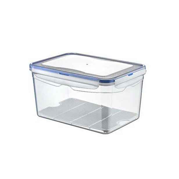 dóza 1,3l obdél. 18x13x9,5cm, patentní víčko, plast