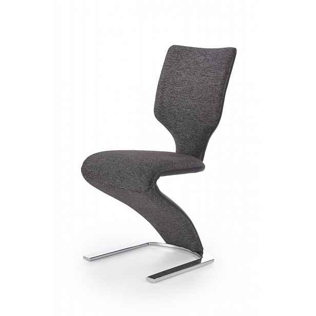 Jídelní židle černá / šedá Halmar