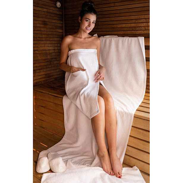 Kilt oplatka VitalHome Bez kapsy 100x150 na Řepku Pareo do Sauny Bílá