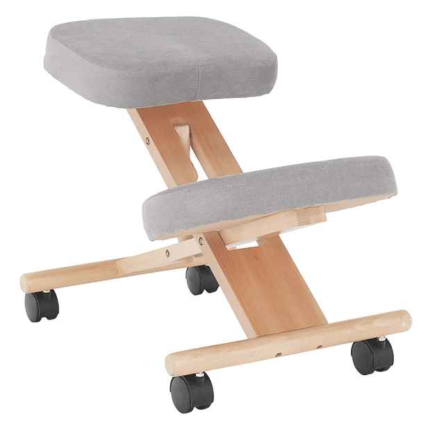 Tempo Kondela Ergonomická klekačka FLONET - šedohnědá Taupe/buk