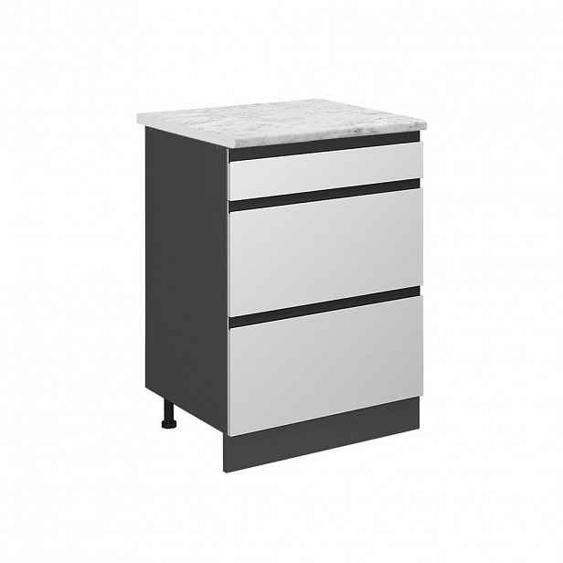 Vicco SPODNÍ SKŘÍŇKA KUCHYŇSKÉ LINKY R-Line Bílá 60 cm PD Mramor