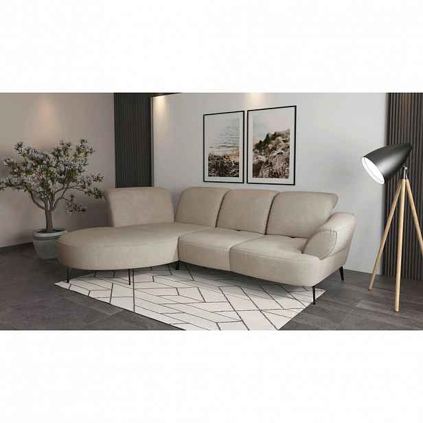 Sit & More ROHOVÁ SEDAČKA, textil, béžová