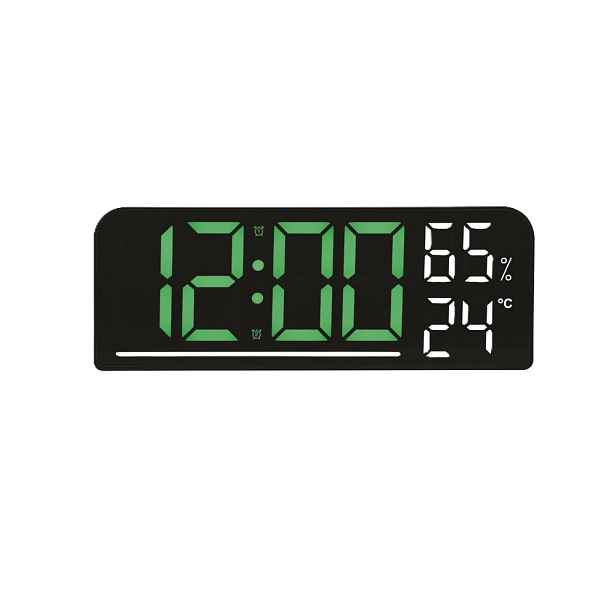 Budík Jvd SB8027.2 Černý Alarm Teploměr Vlhkoměr Podsvícení