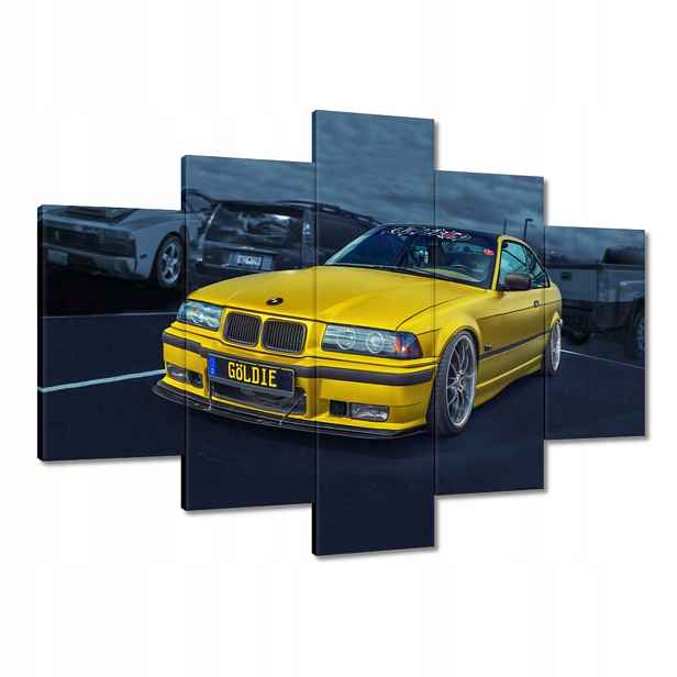Obrazy 150x105 Zlaté auto Bmw Auto