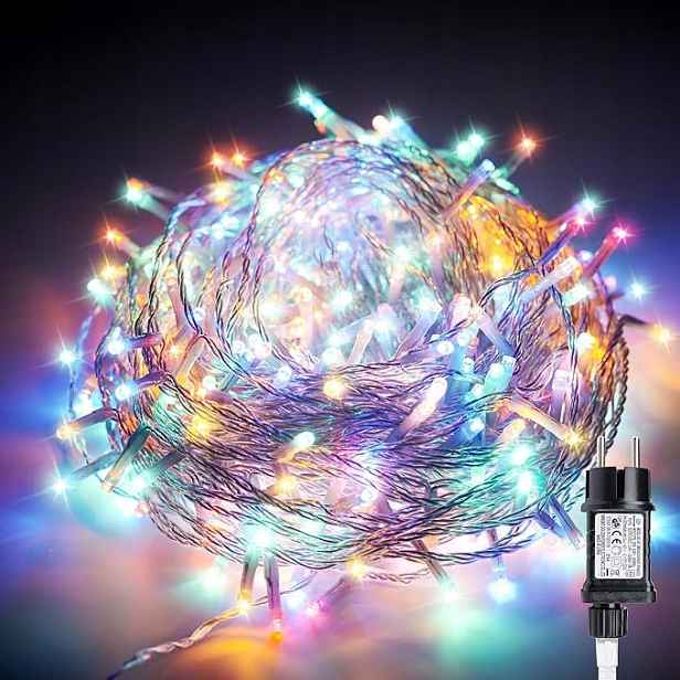 Vánoční osvětlení na stromeček řetěz 40 m 400 Led venkovní IP65 multicolor