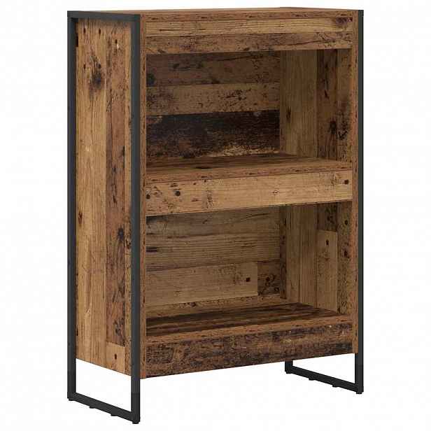 vidaXL Knihovna 60 x 30 x 86,5 cm Kompozitní dřevo Staré dřevo