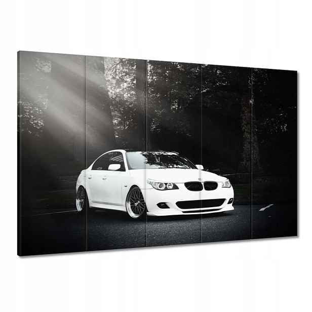 Obrazy 100x70 Bílé Bmw Šedé Auto
