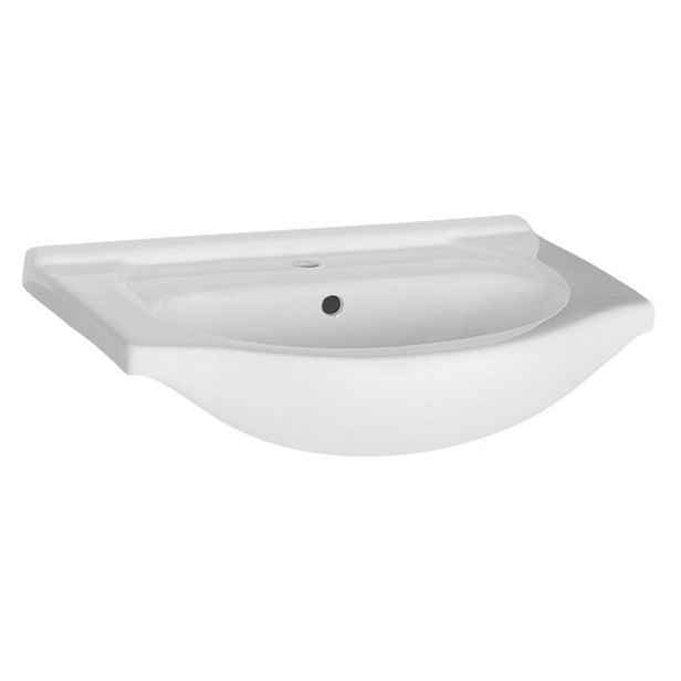 Aqualine SIMPLEX ECO keramické umyvadlo, nábytkové, 65x45cm, bílá
