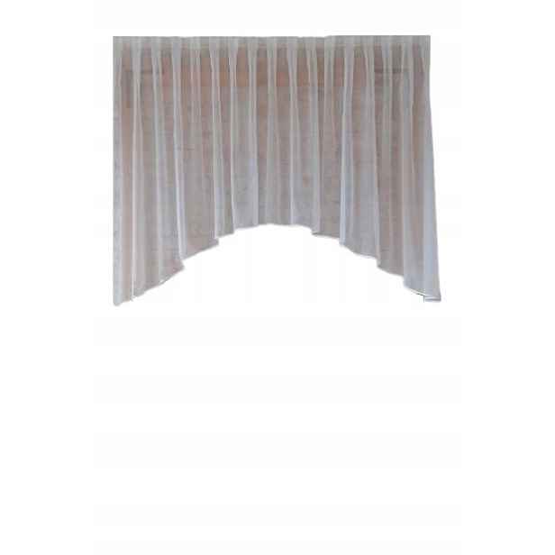 Hotová záclona 300X160, oblouk, bílý voál, lemovka, motýlková páska, okno 150 cm
