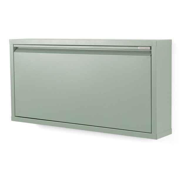 Šedozelený kovový výklopný botník 75x37,5x12,5 cm Billy – Spinder Design