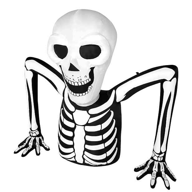 Halloweenská Nafukovací Kostra 1,7 M S Led Podsvícením Pro Zahradu Domu
