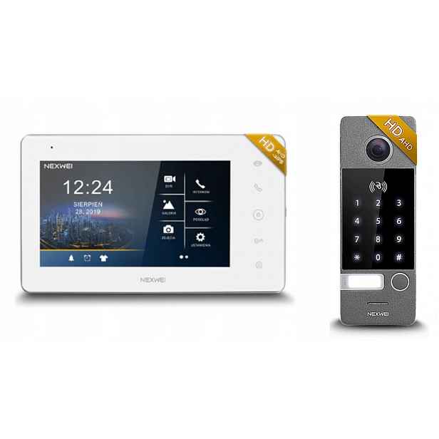 Nexwei NW-VO4KHR-G NW-VI9S-W 7'' Rfid videotelefon