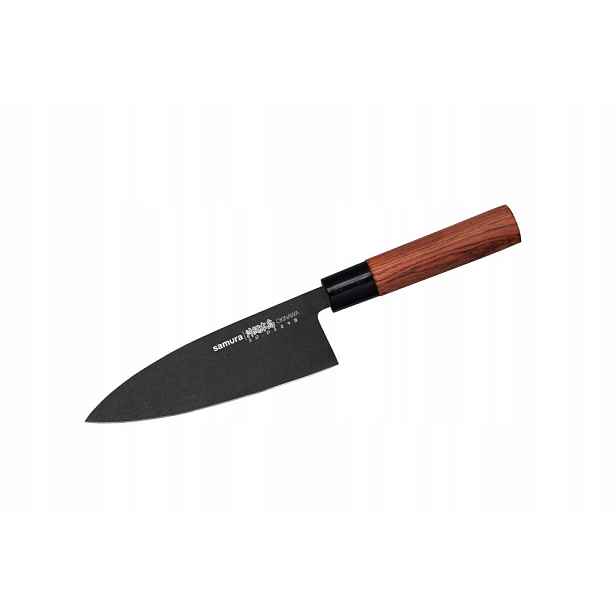 Samura Okinawa Nůž Stonewash Deba 17cm (SO-0129B)