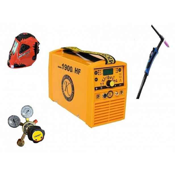 Svářečka Tig Omicron Gama 1900L Hf Puls kukla Rv Argon hořák Tig 4 m