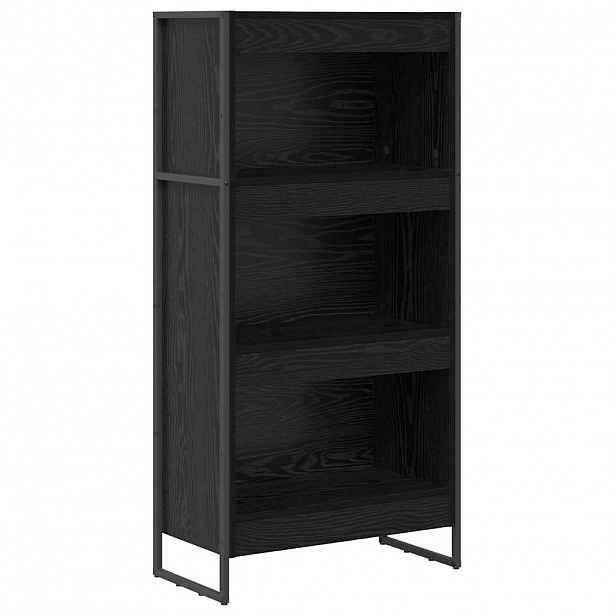 vidaXL Knihovna 60 x 30 x 121 cm Kompozitní dřevo Černý dub