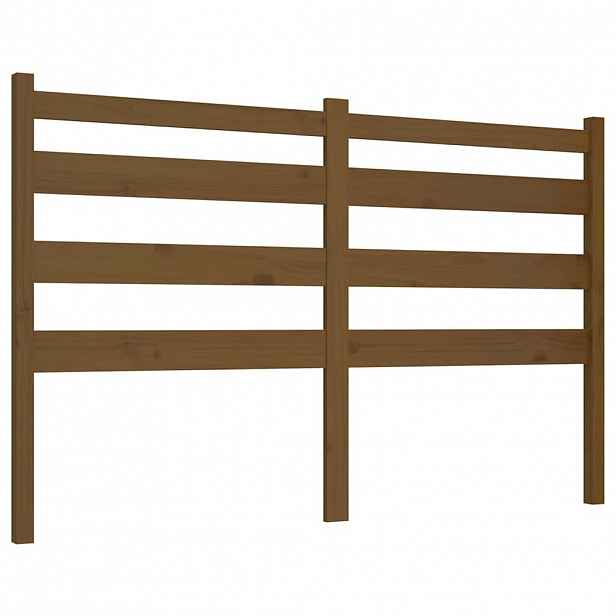vidaXL Čelo postele medově hnědé 186 x 4 x 100 cm masivní borovice