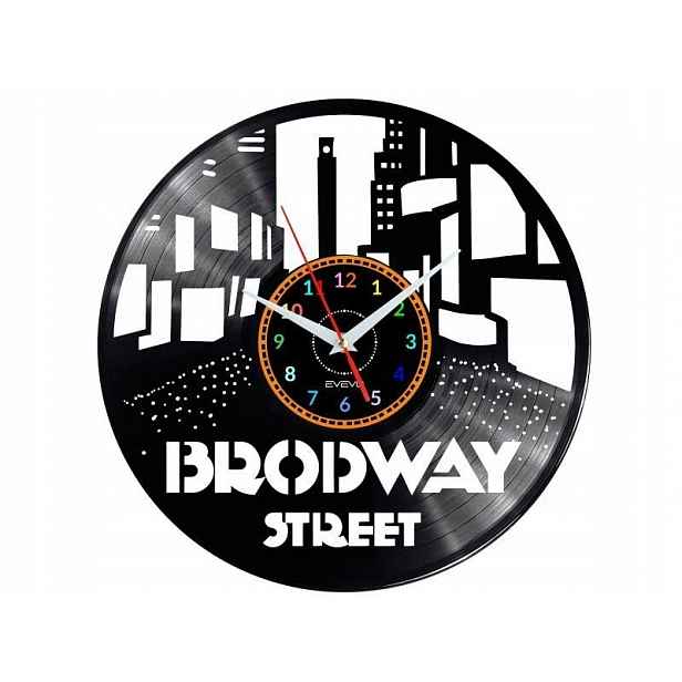 Broadway Street Nápad na Dárek Nástěnná Dekorace z vinylové desky