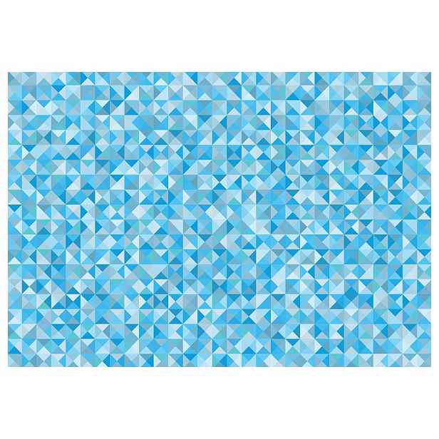 Fototapeta flizelina Modré trojúhelníky abstrakce geometrie 368x254 lepidlo