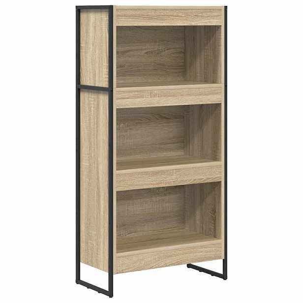 vidaXL Knihovna 60 x 30 x 121 cm Kompozitní dřevo Sonoma