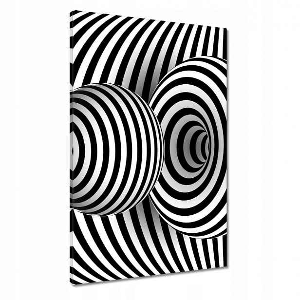 Obrazy 60x90 Abstrackja černobílá