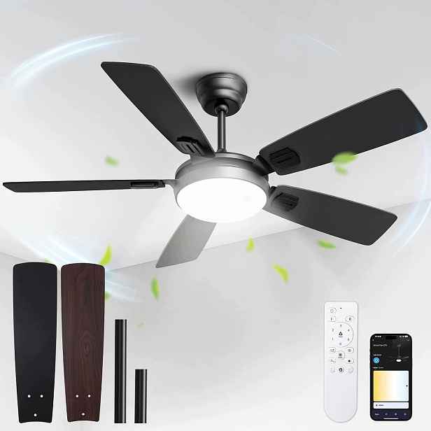 Blitzwill BW-FL-HL502-EU Stropní ventilátor s Led osvětlením Ø132 cm