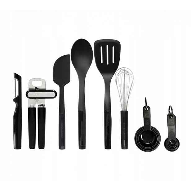 Sada kuchyňského nářadí KitchenAid KQG447BXOBE 15 ks Onyx Black