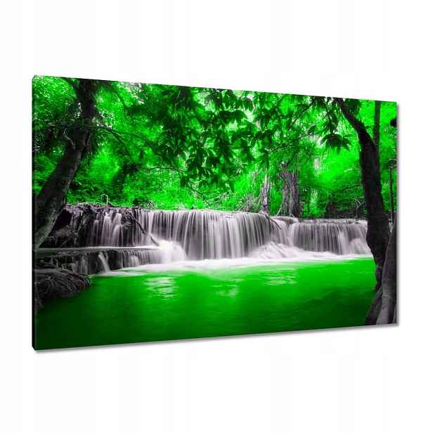 Obrazy 120x80 Zelený vodopád Kaskáda
