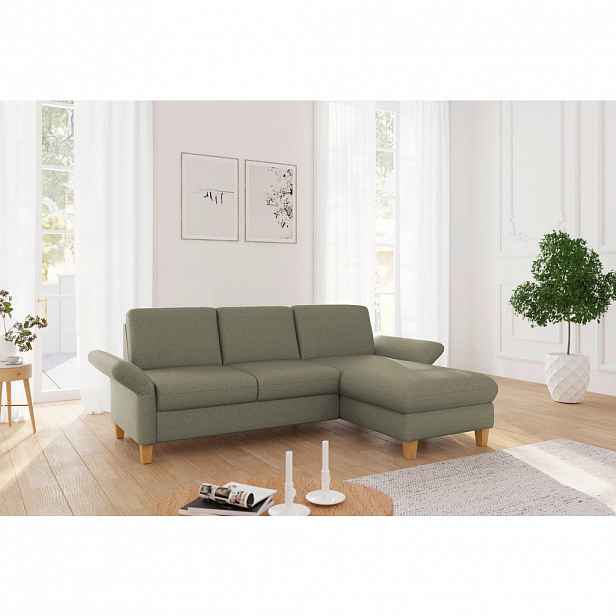 Sit & More ROHOVÁ SEDAČKA, textil, olivově zelená