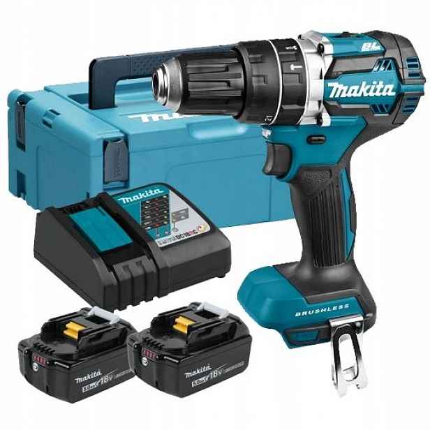 aku vrtačka 18V, Makita [DHP484RTJ] 2x5,0Ah