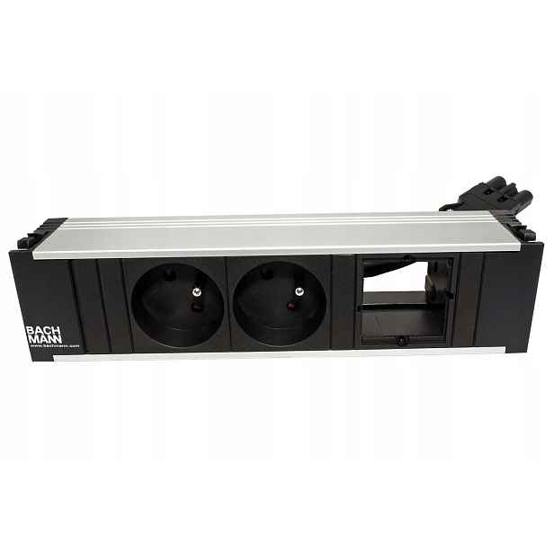 Bachmann Systém Coni, box pro 3 moduly, 2x zásuvka Cz, 1x volné (912.010)