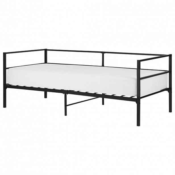 Beliani POSTEL s roštem 90x200 cm Černá Battut