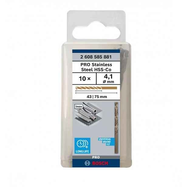 Bosch - Sada vrtáků do kovu, 4,1x75 mm, 10 ks 2608585881