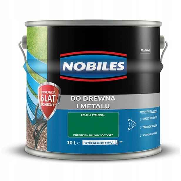 Nobiles Ftalonal na dřevo a kov Zelený šťavnatý 10L