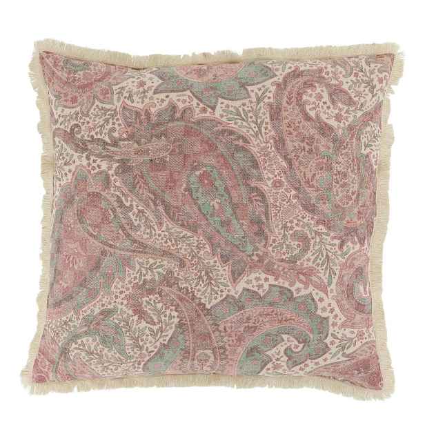 Růžový povlak na polštář paisley vzor Aix Wild Flowers - 50*50 cm Chic Antique