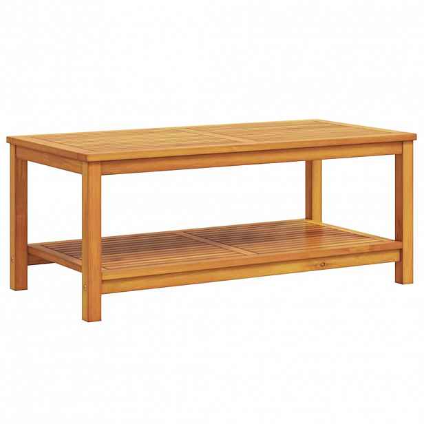 vidaXL Boční stůl Přírodní olej 110 x 55 x 45 cm Masivní akátové dřevo