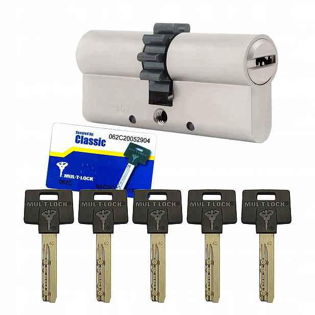 Vložka Mul-T-Lock Classic Bw 31/40Z s ozubeným kolem, saténová