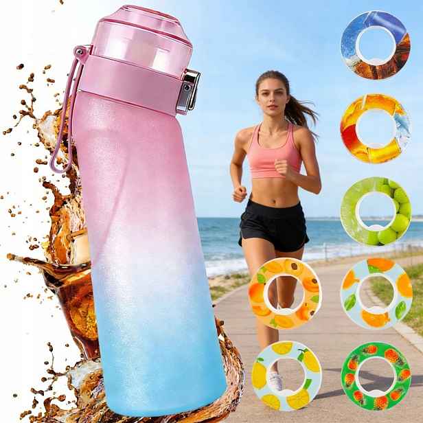 Láhev na vodu gradientní růžová 650 ml Vonný hrnek Láhev na vodu Sp